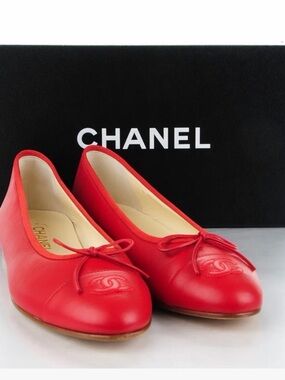 ISO Chanel Ballerinas - Red and Size 38!